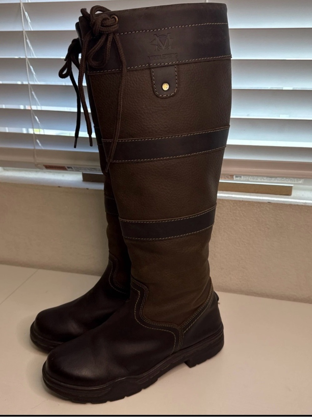 Middleburg Ladies H2O Country Brown Waterproof Leather Boots.